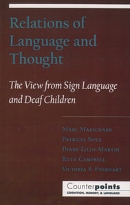 Relations of Language and Thought