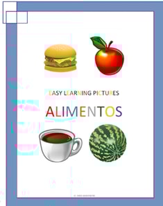 Easy Learning pictures. Alimentos