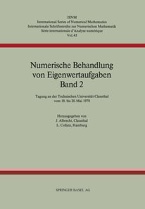 Numerische Behandlung von Eigenwertaufgaben Band 2