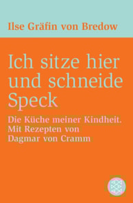 Ich sitze hier und schneide Speck