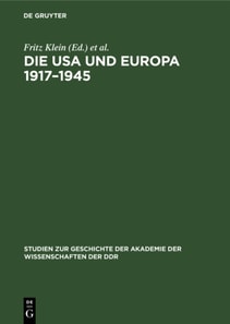 Die USA und Europa 1917-1945