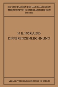 Vorlesungen über Differenzenrechnung