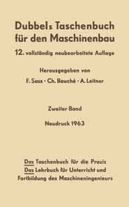 Dubbels Taschenbuch für den Maschinenbau