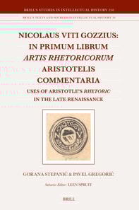 Nicolaus Viti Gozzius: In primum librum Artis rhetoricorum Aristotelis commentaria