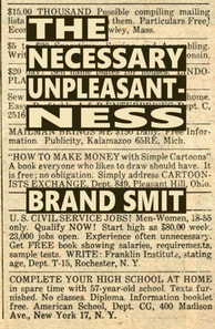 Necessary Unpleasantness