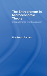 Entrepreneur in Microeconomic Theory