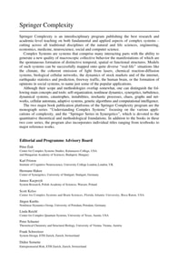 Complex and Adaptive Dynamical Systems