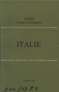 Etudes economiques de l'OCDE : Italie 1979