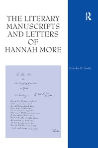Literary Manuscripts and Letters of Hannah More