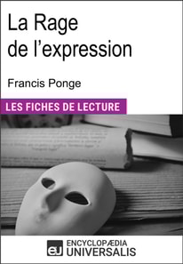 La Rage de l'expression de Francis Ponge