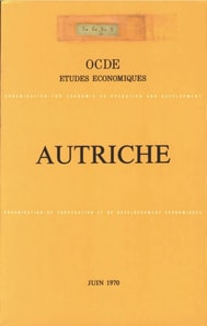 Etudes economiques de l'OCDE : Autriche 1970