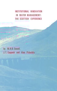 Institutional Innovation in Water Management