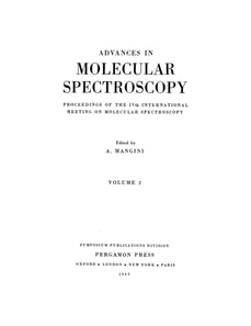Advances in Molecular Spectroscopy