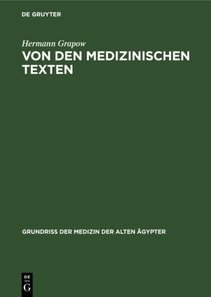 Von den medizinischen Texten