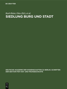 Siedlung Burg und Stadt