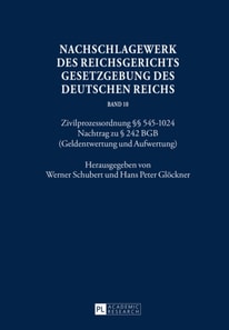 Nachschlagewerk des Reichsgerichts – Gesetzgebung des Deutschen Reichs