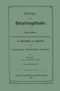 Beiträge zur Holzertragskunde