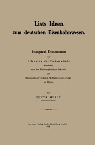 Lists Ideen zum deutschen Eisenbahnwesen