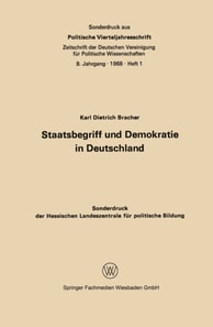 Staatsbegriff und Demokratie in Deutschland
