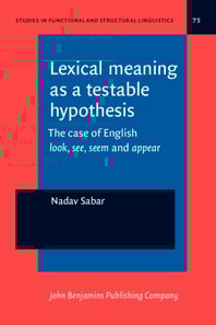Lexical meaning as a testable hypothesis