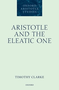 Aristotle and the Eleatic One