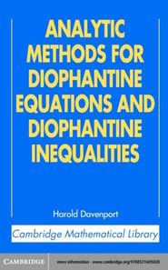 Analytic Methods for Diophantine Equations and Diophantine Inequalities