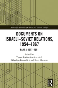 Documents on Israeli-Soviet Relations, 1954-1967