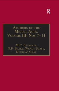Authors of the Middle Ages, Volume III, Nos 7-11