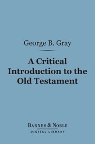Critical Introduction to the Old Testament (Barnes & Noble Digital Library)