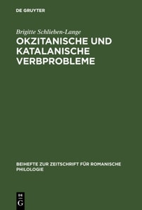 Okzitanische und katalanische Verbprobleme