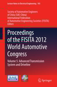 Proceedings of the FISITA 2012 World Automotive Congress