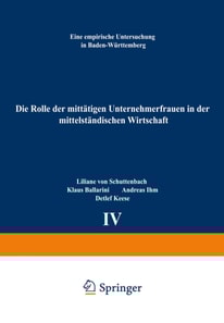 Die Rolle der mittätigen Unternehmerfrauen in der mittelständischen Wirtschaft