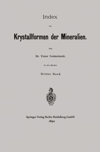 Index der Krystallformen der Mineralien