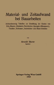 Material- und Zeitaufwand bei Bauarbeiten