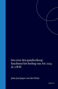 Iets over den pandverkoop krachtens het beding van art. 1223, al. 2, B.W