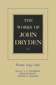 Works of John Dryden, Volume IV