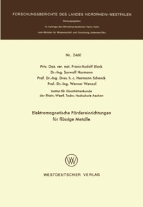 Elektromagnetische Fördereinrichtungen für flüssige Metalle
