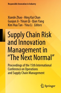 Supply Chain Risk and Innovation Management in "e;The Next Normal"e;