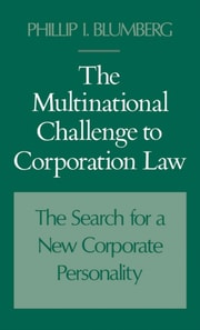 Multinational Challenge to Corporation Law