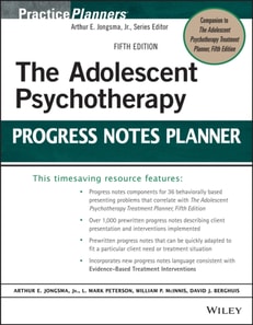 Adolescent Psychotherapy Progress Notes Planner