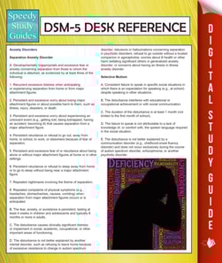 DSM-5 Desk Reference (Speedy Study Guides)