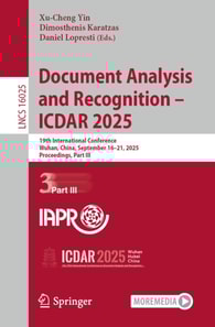 Document Analysis and Recognition - ICDAR 2025