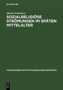 Sozialreligiose Stromungen im Spaten Mittelalter