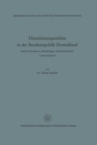 Dienstleistungsmärkte in der Bundesrepublik Deutschland