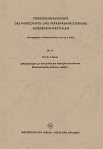 Untersuchungen zur Rentabilität des Arzneipflanzenanbaues Römische Kamille, Anthemis nobilis L.