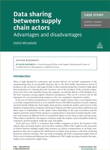 Case Study: Data Sharing Between Supply Chain Actors