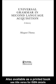 Universal Grammar in Second-Language Acquisition