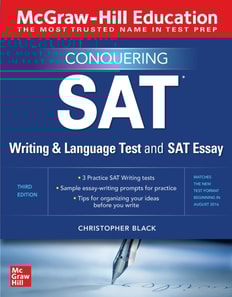 McGraw-Hill Education Conquering the SAT Writing and Language Test and SAT Essay, Third Edition