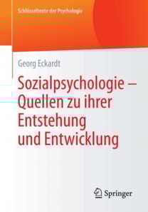Sozialpsychologie – Quellen  zu ihrer Entstehung und Entwicklung