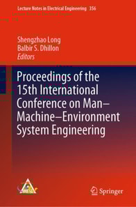 Proceedings of the 15th International Conference on Man-Machine-Environment System Engineering